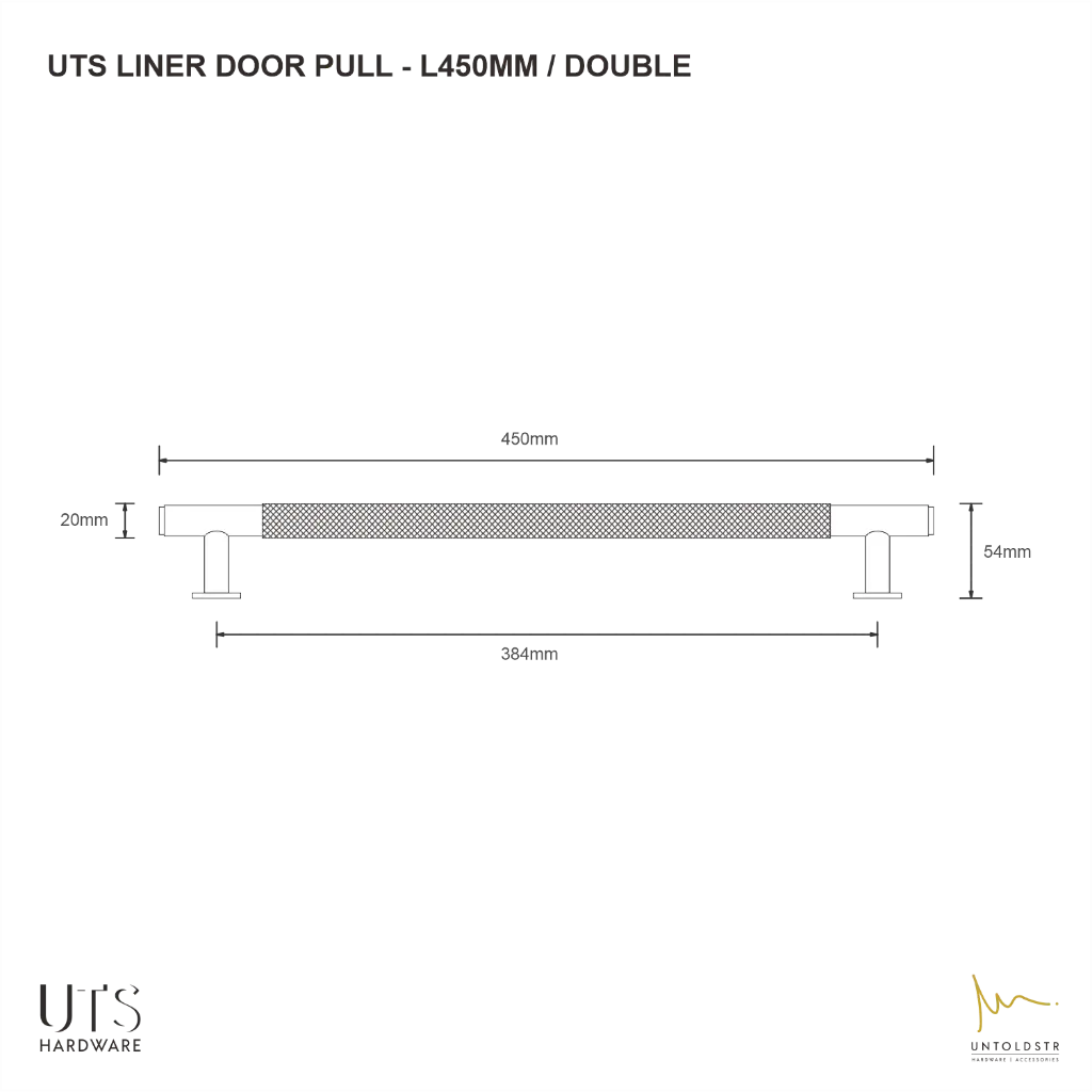 UTS KNURLED DOOR PULL L450MM.webp