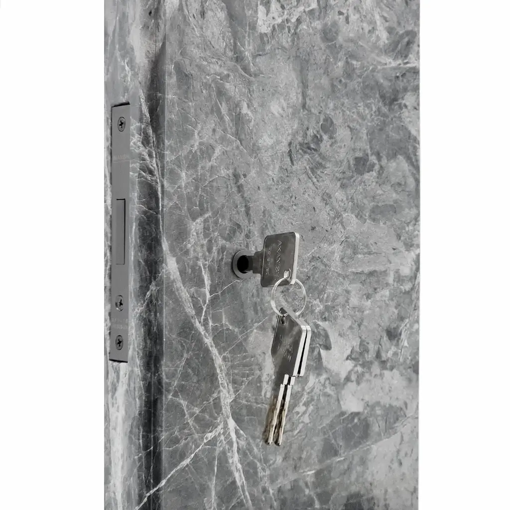 AK HIDDEN DOOR CYLINDER LOCK WITH THUMBTURN - G03 / MATTE GOLD