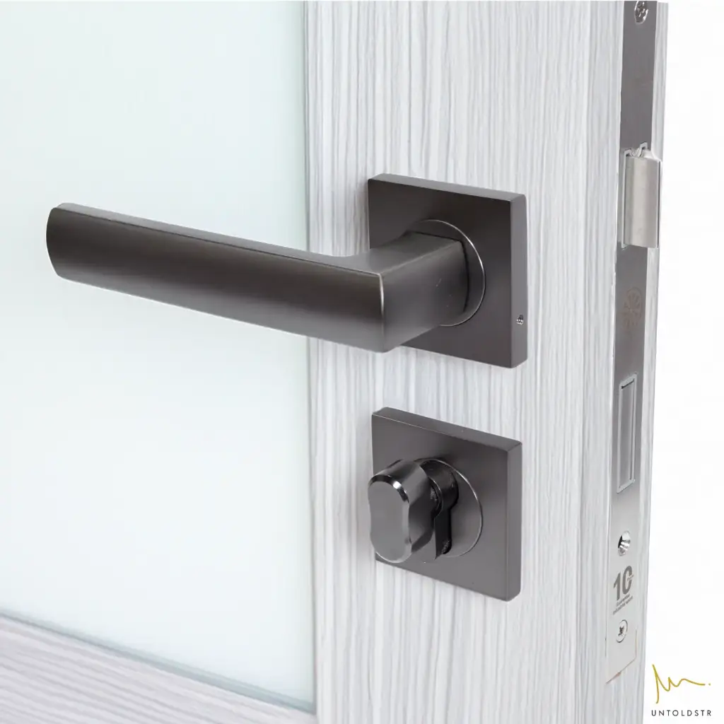 AK MORTISE DOOR LOCK SET - DS814 STAINLESS STEEL