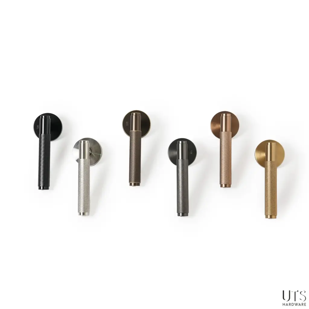 UTS 1000 MORTISE DOOR LOCK SET - KNURLED TEXTURED