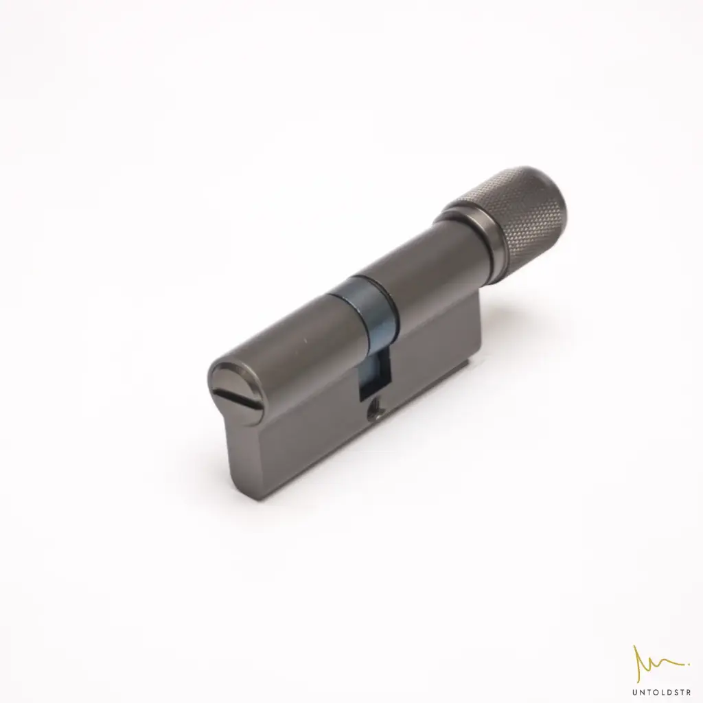 UTS 1000 CYLINDER COIN LOCK - KNURLED ROUND SHAPE THUMBTURN - KR070