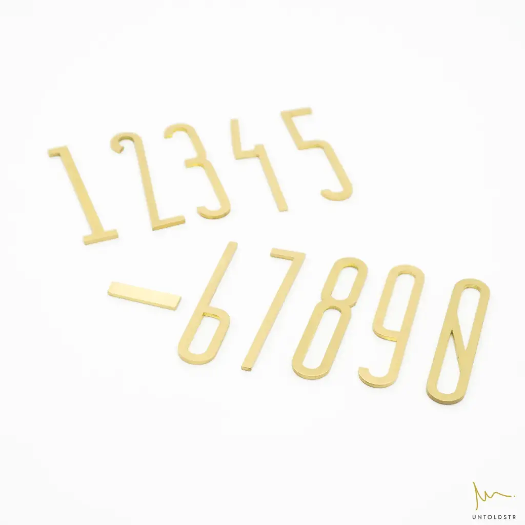 Solid Brass Numberic Plate