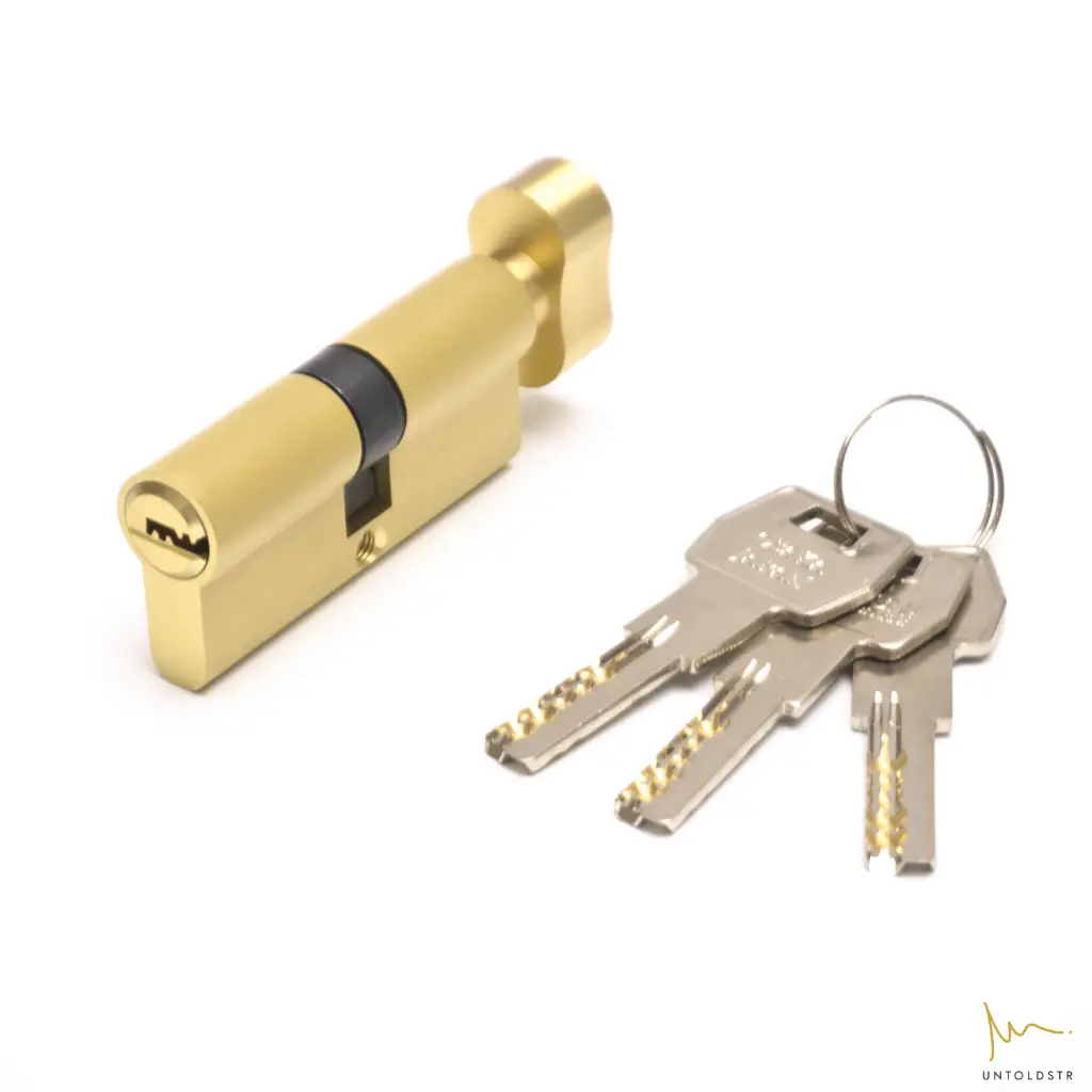 AK CYLINDER KEY LOCK - PEANUT SHAPE THUMBTURN - L70MM