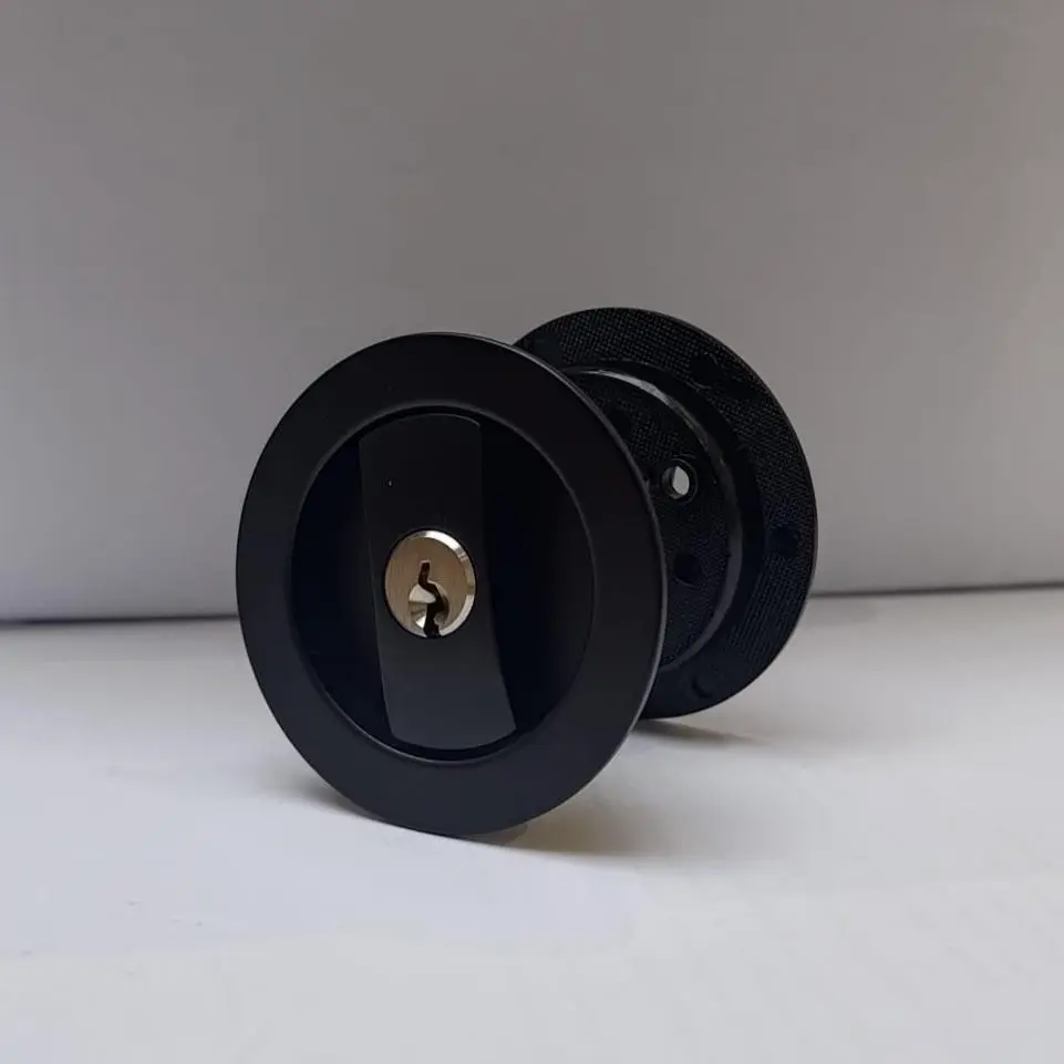 SLIDING DOOR LOCK - ROUND (COIN LOCK)