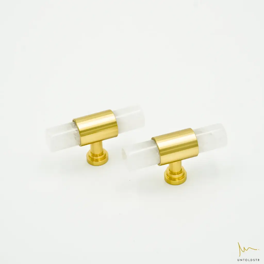 CRYSTAL T-KNOB - WHITE
