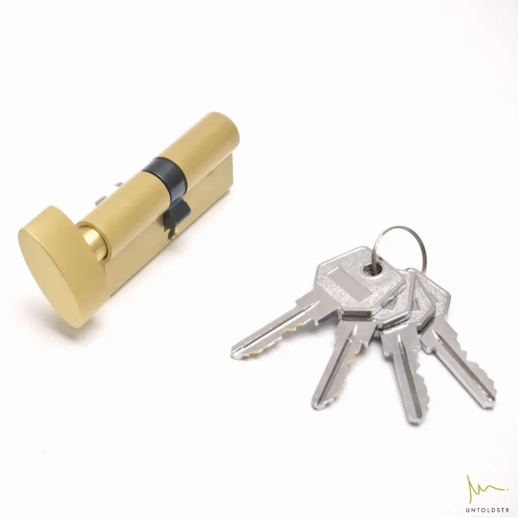UTS CYLINDER LOCK - L75MM / ELLIPSE SHAPE THUMBTURN