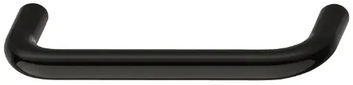 [114.20.190] Hafele D Handle - Glossy Jet Black