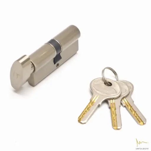 [34Keshar India] UTS CYLINDER LOCK - L70MM / ELLIPSE SHAPE THUMBTURN