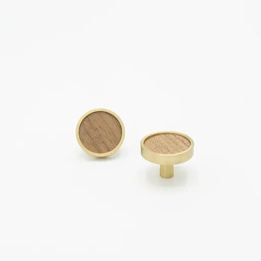 [86RUOJU 圆单孔1个] WOODY KNOB