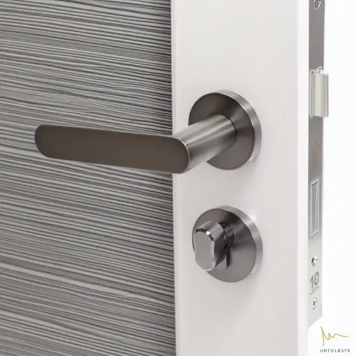 AK MORTISE DOOR LOCK SET - DS811 STAINLESS STEEL